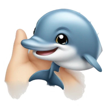 Baby dolphin sticker