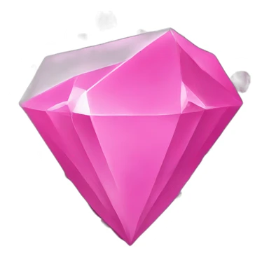 A black and pink diamond sticker