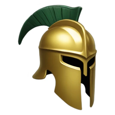 Gold Spartan Helmet  sticker