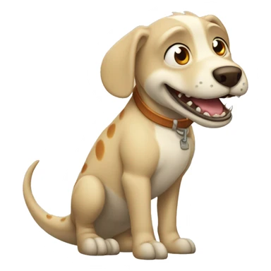 perro dinosaurio sticker