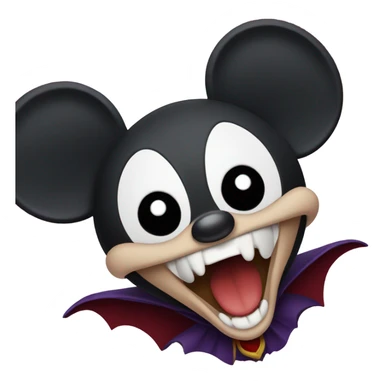 Mickey Mouse vampires sticker