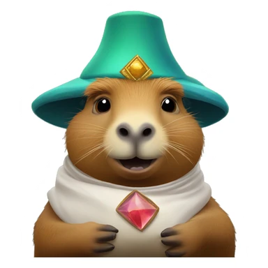 capybara fortune teller sticker