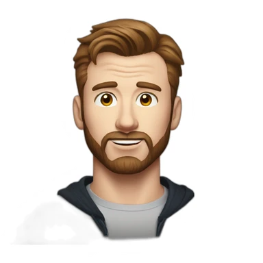 Chris evans sin barba sticker