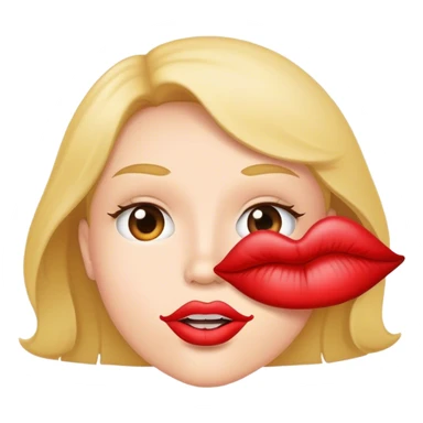 speech balloon in lips sticker