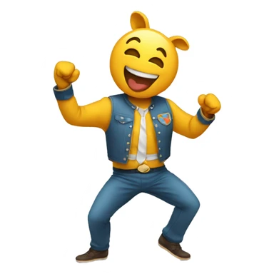 Un cerdo bailando sticker