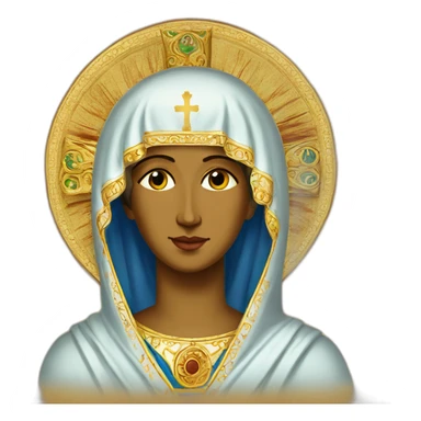 Orthodox Icon byzantin Theotokos sticker