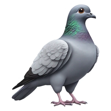 Pigeon doing a handstand sticker