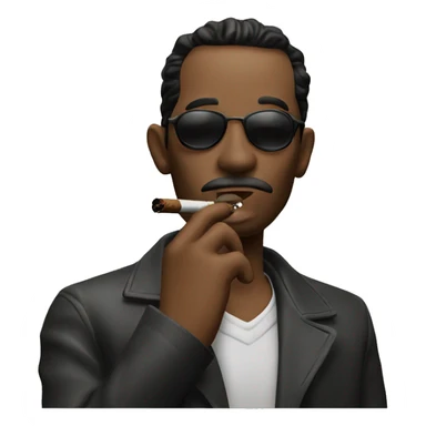 Jason Vorheese smoking a cigar  sticker