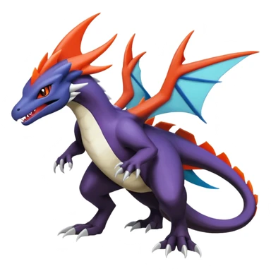 Noivern-Salandit-Latios-Lugia-Fakémon-hybrid-creature (full body)  sticker