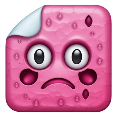 pink cellular dead skin  sticker