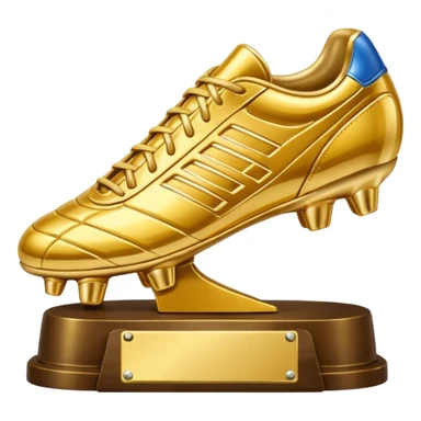 create a emoji of golden shoe soccer award sticker
