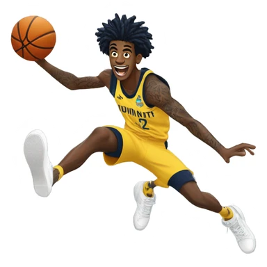 Ja Morant dunking by a long jump sticker