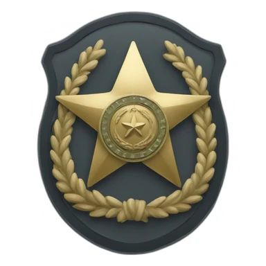 military badge sticker