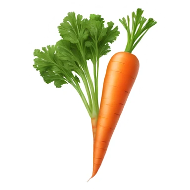Long veiny carrot sticker