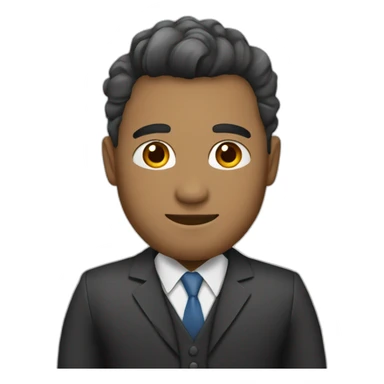 Persona con traje elegante escribiend en su rtatl sticker