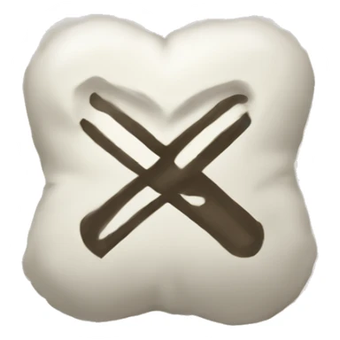 victorian check mark artsy white sticker