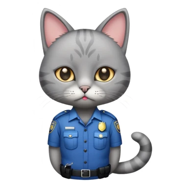 cat jail cry place with police cat sticker
