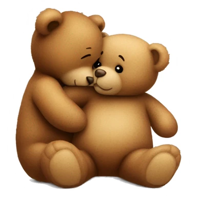 teddy bear kissing another teddy bear sticker