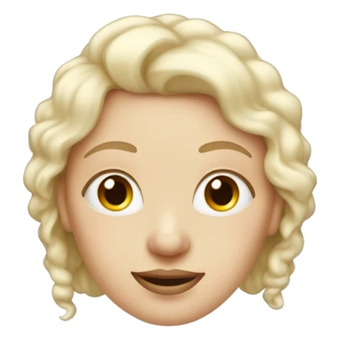 white lady with nose ring and double chin sticker