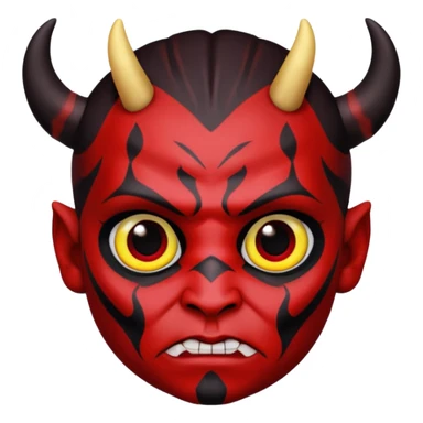Darth maul baby sticker