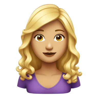 Una chica rubia gordita  sticker