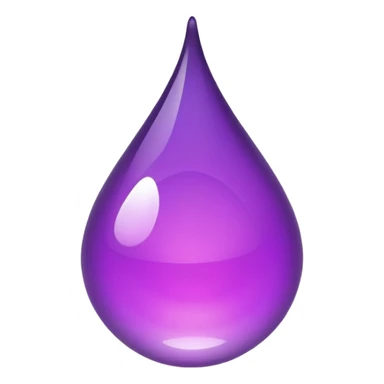 a purple drop sticker