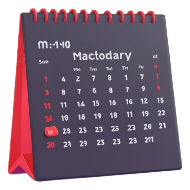 calendar with confirmed rescheduled shift sticker