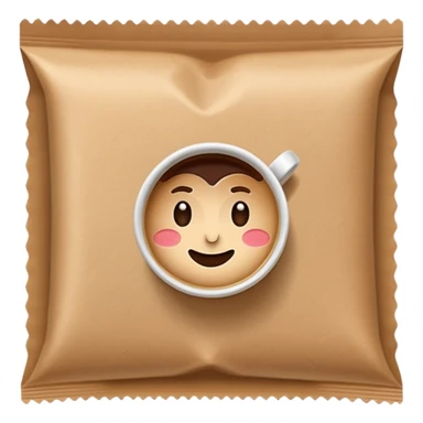 coffee sachet sticker