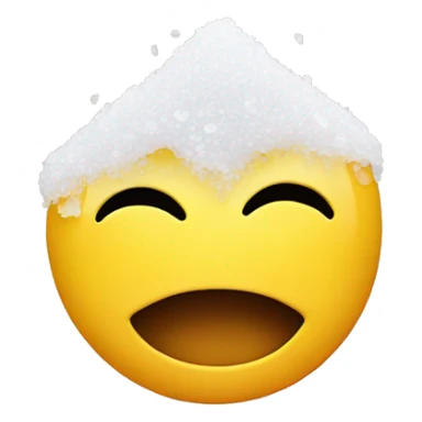 Smiley face with salt sticker