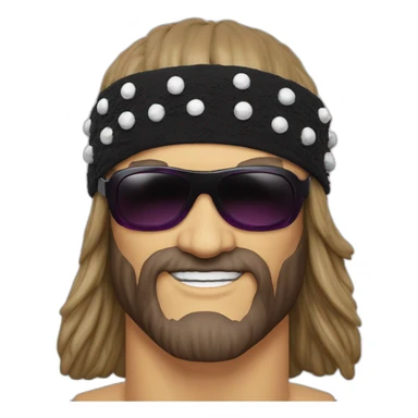 macho man randy savage sunglasses headband flex sticker