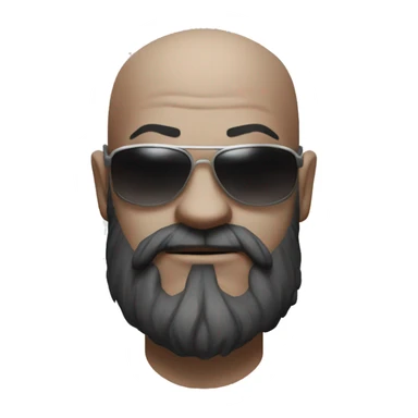 Kratos from god of war wearing sunglasses sticker