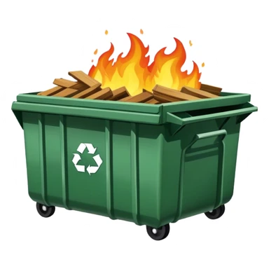 Dumpster fire  sticker