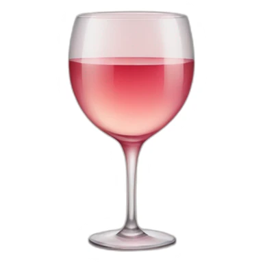Glass of rose wine sticker