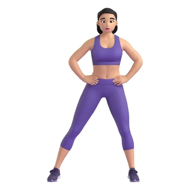 person doing lunges leg workout sticker