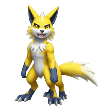 Lombax-Zeraora-Renamon full body sticker