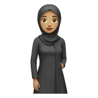 Girl wearing hijab  sticker