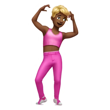 pink gay dancer sticker