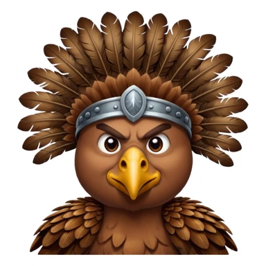 warrior turkey sticker