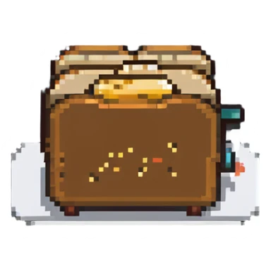 Toaster with bread sticker