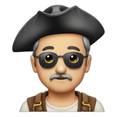 porco pirata sticker