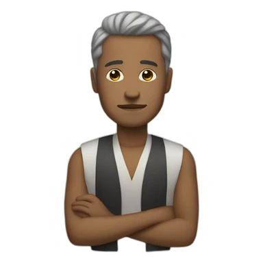 Rich man being calm and zen  sticker