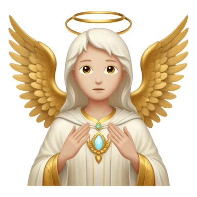 Aesthetic biblical faceless archangel sticker