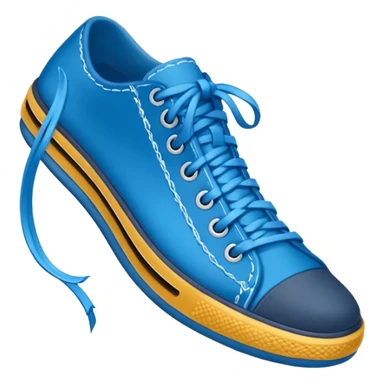 make an emoji of blue shoe laces only- they should be long and stringy sticker