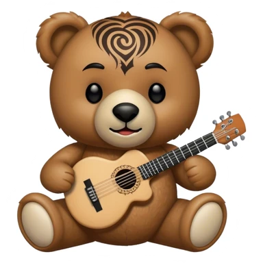 Teddybär auf einem Metal Konzert Maorie sticker