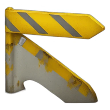 Warning yellow Sign sticker