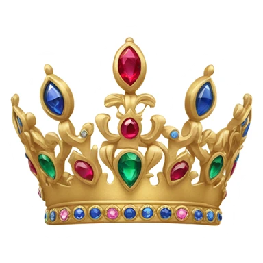 golden crown for a king  sticker