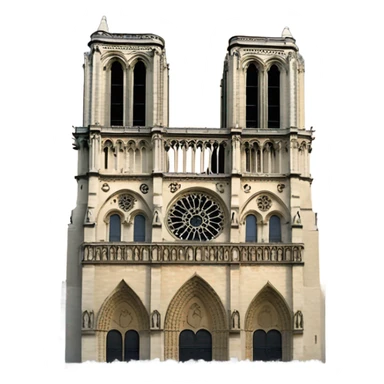 Notre Dame symbol  sticker