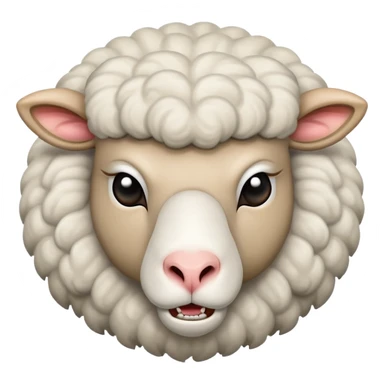 very angry sheep  sticker