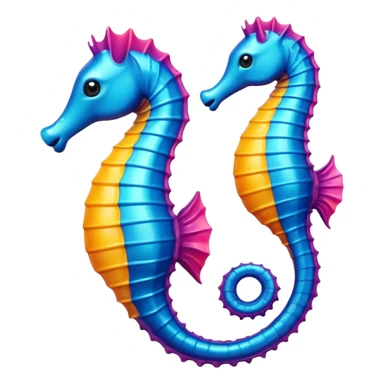 Seahorse - чтобы выглядил как настоящий эмодзи sticker