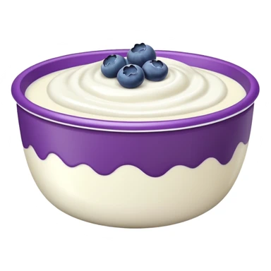 bowl of yogurt sticker